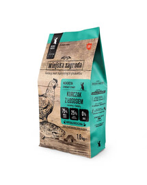 WIEJSKA ZAGRODA Kuracie mäso s lososom pre mačiatka 1,6kg