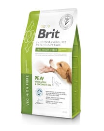 BRIT Veterinary Care Dog Gluten Grain free Veg Fibre Complemantary Food 2 kg