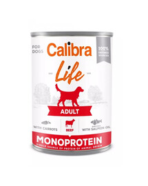 CALIBRA Dog Life Adult Beef & Carrots 400 g