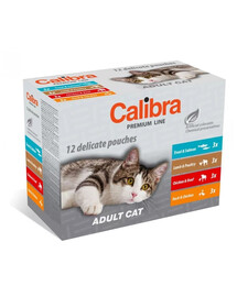 CALIBRA Cat Premium Line Adult Multipack 12x100 g