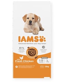 IAMS ProActive Health Puppy & Junior Large Breed Chicken 12 kg