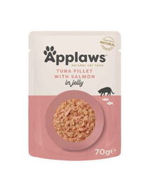 APPLAWS Cat Filet z tuniaka s lososom v želé 70 g