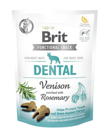 BRIT Care Dog Functional snack Dental Venison 150g zverinová pochúťka pre zdravé zuby