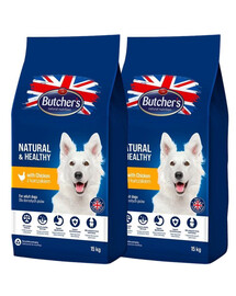 BUTCHER'S Blue + s kuracím mäsom 15 kg x 2