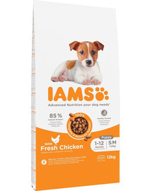 IAMS Advanced Nutrition Puppy Junior Small Medium Chicken 12kg