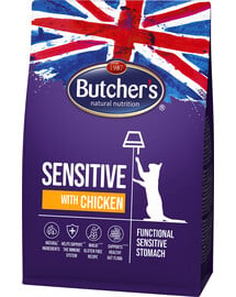 BUTCHER'S Cat Pro Series Sensitive s kuracím 800 g