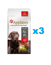 APPLAWS Adult Dog Large Breed Chicken 6 kg (3x2 kg)