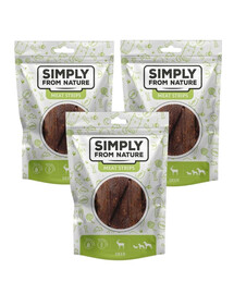 SIMPLY FROM NATURE Meat Strips pre psov 3x80 g