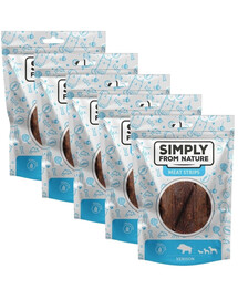 SIMPLY FROM NATURE Meat Strips maškrty pre psov so zverinou 5x80 g