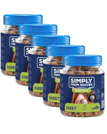 SIMPLY FROM NATURE Smart Bites Tréningové maškrty s králičím mäsom 5x130 g