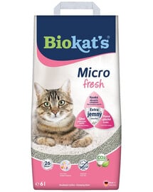 BIOKAT'S Micro Fresh 6 l jemná bentonitová drť