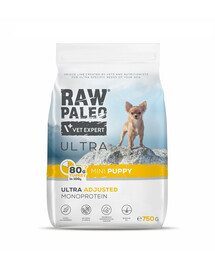 RAW PALEO Ultra Turkey Mini Puppy 750g pre šteňatá malých plemien moriak