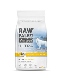 RAW PALEO Ultra Turkey Medium&Large Adult 10kg pre stredné a veľké plemená psov moriak