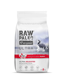 RAW PALEO Ultra Beef Medium&Large Puppy 2kg