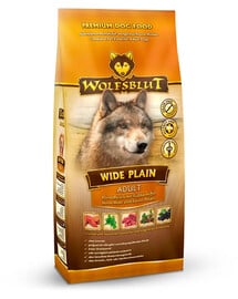 WOLFSBLUT Wide Plain Large Breed Adult suché krmivo pre veľké plemená alergických psov s konským mäsom a sladkými zemiakmi 12,5 kg