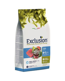 EXCLUSION MonoProtein Noble Grain small breed dogs s tuniakom pre malé plemená 7 kg