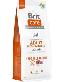 BRIT Care Hypoallergenic Adult Medium Breed Lamb 12 kg