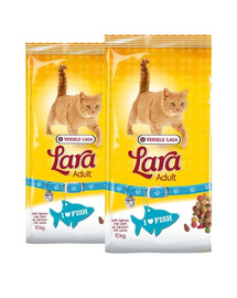 VERSELE-LAGA Lara adult Granule pre dospelé mačky s príchuťou lososa 20 kg (2 x 10 kg)