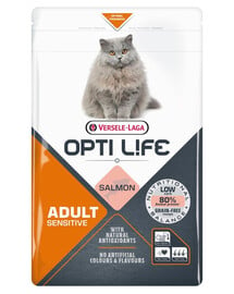 VERSELE-LAGA Opti Life Cat Adult Sensitive Salmon 2.5 kg pre citlivé dospelé mačky