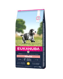 EUKANUBA Caring Senior Medium Breed Chicken 15kg