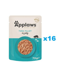 APPLAWS Cat Adult Pouch Tuna in Jelly filé z tuniaka v želé 16x70 g