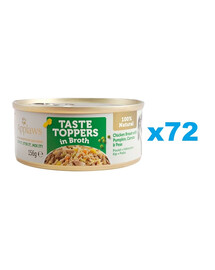 APPLAWS Taste Toppers Kuracie prsia, tekvica, hrášok vo vývare 72x156 g
