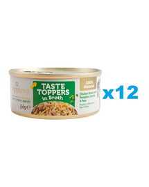 APPLAWS Taste Toppers Kuracie prsia, tekvica, hrášok vo vývare 12x156 g