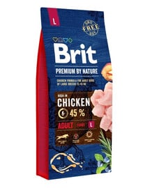 BRIT Premium By Nature Adult Large L 15 kg