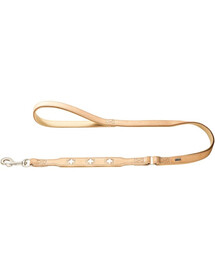 HUNTER Swiss kožené vodítko 1,8cm / 1m béžové