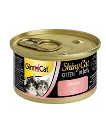 GIMCAT Shiny Cat 70 g Kuracie mäso v želé pre mačiatka