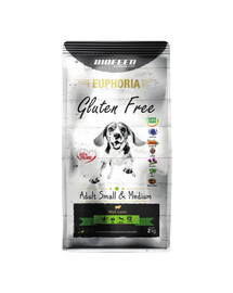 BIOFEED EUPHORIA Gluten Free s jahňacinou pre psy malých a stredných plemien 12 kg