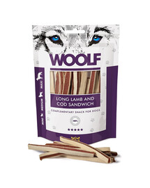 WOOLF Soft Long Lamb And Cod Sandwich 100g
