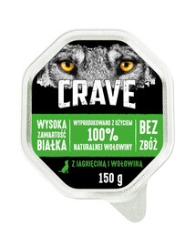CRAVE Jahňacie a hovädzie karbonátky vo vani pre psov 150 g