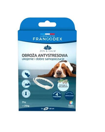 FRANCODEX Antistresový obojok s valeriánou lekárskou pre psov < 25 kg 60 cm