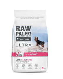 RAW PALEO Ultra Pork Mini Adult pre psov malých plemien bravčové mäso 60 g