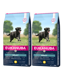 EUKANUBA Active Adult Large Breeds Chicken bohatá na čerstvé kuracie 2 x 15kg
