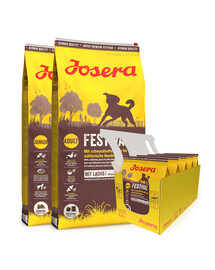 JOSERA Festival 2 x 12,5kg pre dospelých vyberavých psíkov s omáčkou + + 5 x 900 g ZADARMO