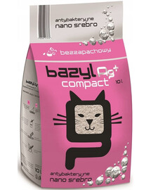 BAZYL Żwirek Super Premium Ag+ Compact 10l bentonit