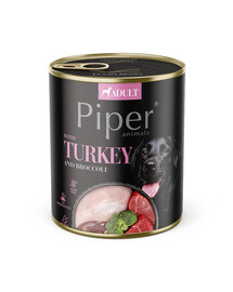 PIPER Dog Morčacie mäso s brokolicou 800g