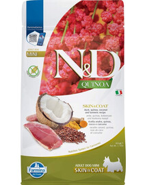 FARMINA N&D Quinoa Mini Skin and Coat s kačicou a kokosom 800g