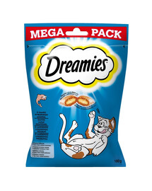 DREAMIES Mega Pack 180 g pochúťka s chuťou lahodného lososa pre mačky