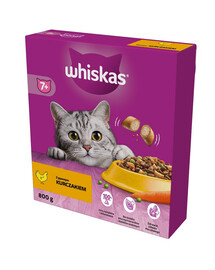 WHISKAS Senior krmivo s lahodným kuracím mäsom 800 g