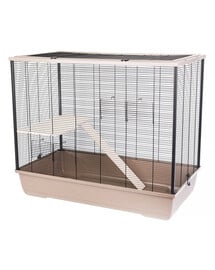 INTERZOO Freddie + Wood Eko Klietka pre hlodavce 100 cm Mocca