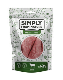 SIMPLY FROM NATURE Meat Strips Hovädzie stripsy pre psov 80 g
