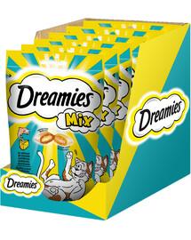 DREAMIES Mix 6x60 g pochoutka s příchutí sýra a lososa pro kočky