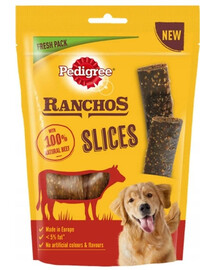 PEDIGREE Ranchos Slices 60g Hovädzia maškrta pre psov