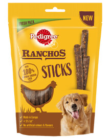 PEDIGREE Ranchos Sticks 60 g pochúťky pre psov z kuracej pečene