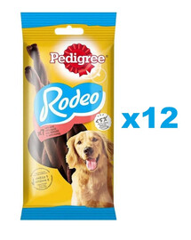 PEDIGREE Rodeo 12x122g hovädzia maškrta pre psov