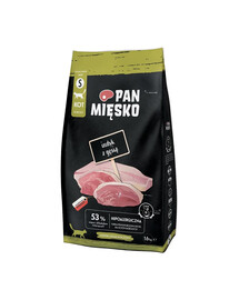 PAN MIĘSKO Morčacie a husacie chipsy pre mačky S 1,6 kg