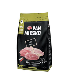 PAN MIĘSKO Morčacie a husacie chipsy pre mačky S 5 kg